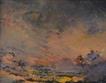 Val Tierney - Evening Mist - Watermeadow - Gouache & Pastel 